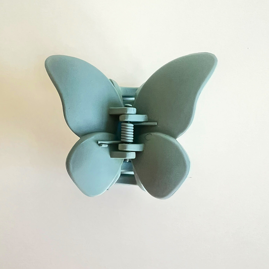 Vlinder haarklip in groen - bysophiejewels