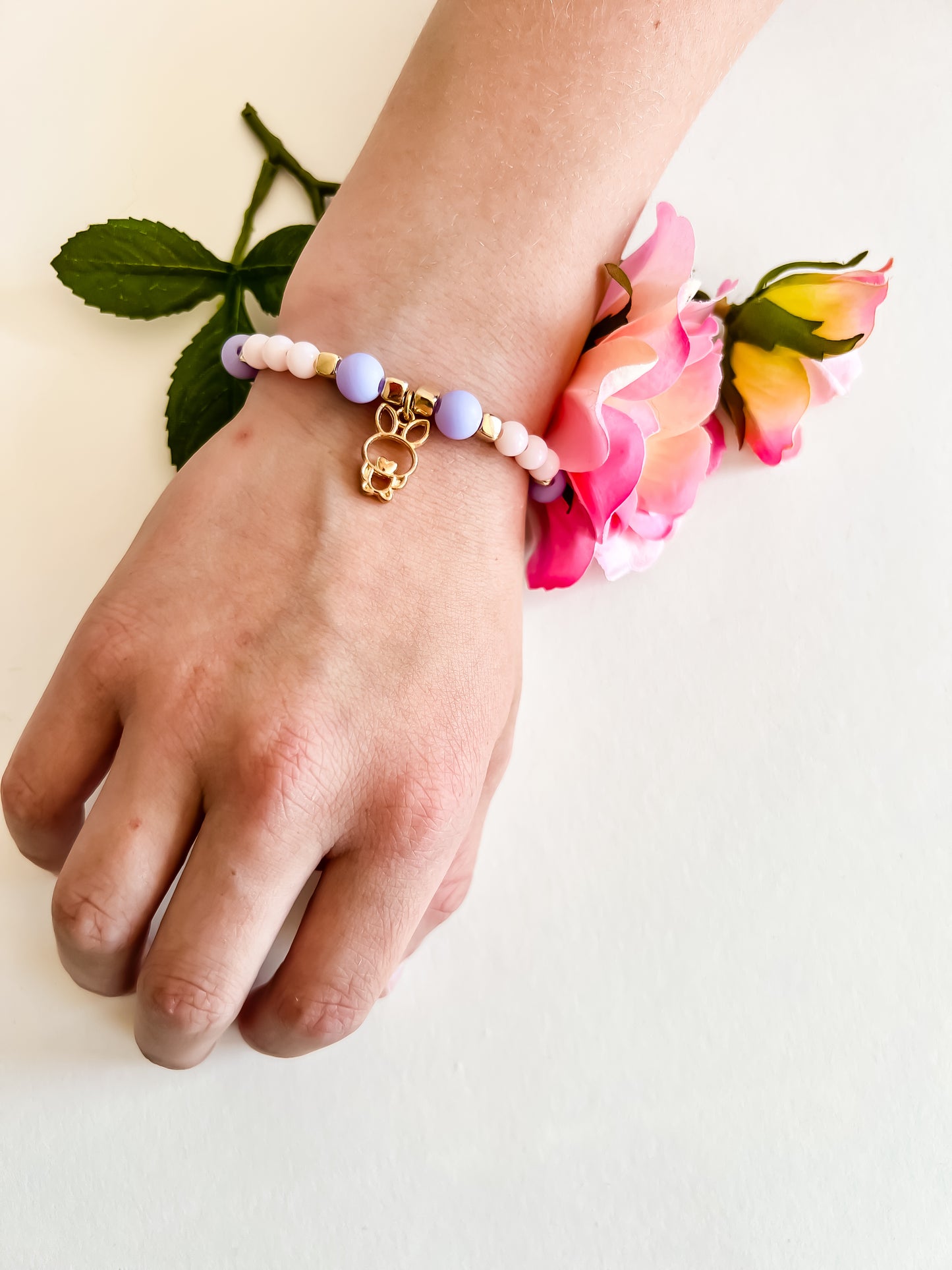 Bibi Armband – Love & Bunny Sparkles in Pink & Purple