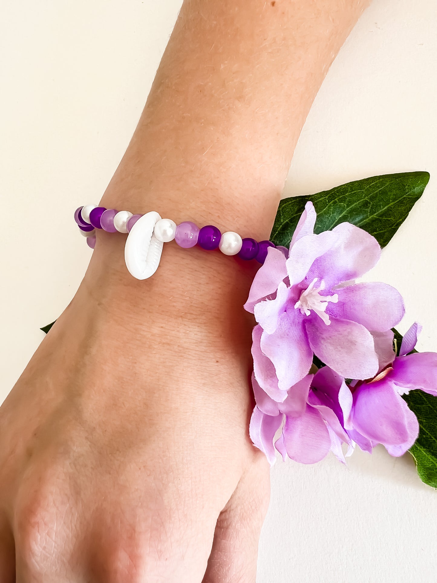 Lyra Armband – Dromerig Paars met een Vleugje Zee